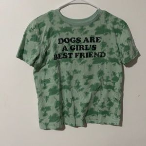 Modern lux xtra small green t shirt